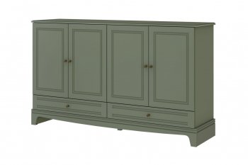 Комод 4 двери 2ящ. Лорето, зеленый самшит (БМ) в Урае - uraj.mebel-e96.ru | фото