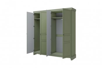 Шкаф 2000 мм распашной ШР-4 Лорето, зеленый самшит (БМ) в Урае - uraj.mebel-e96.ru