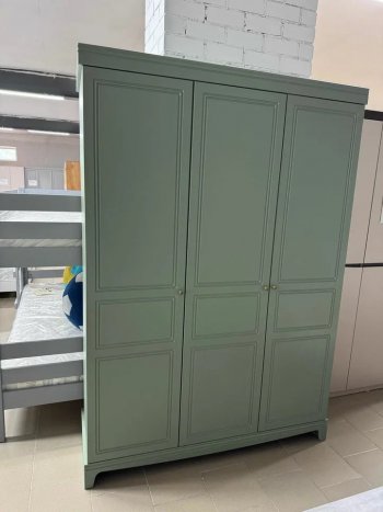 Шкаф 1500 мм распашной ШР-3 Лорето, зеленый самшит (БМ) в Урае - uraj.mebel-e96.ru
