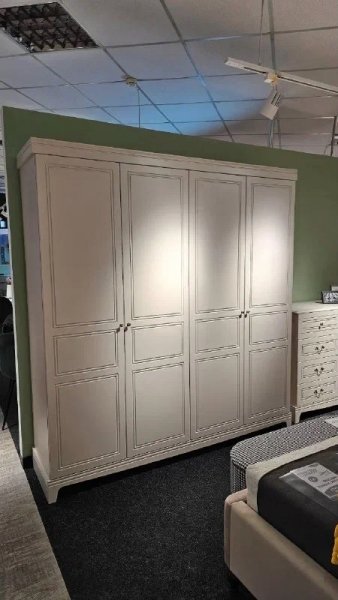 Спальный гарнитур Лорето, модульный, льняной (БМ) в Урае - uraj.mebel-e96.ru