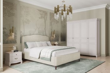 Шкаф 2000 мм распашной ШР-4 Лорето, льняной (БМ) в Урае - uraj.mebel-e96.ru