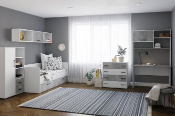 Набор детской мебели Лючия модульный, ателье (Микон) в Урае - uraj.mebel-e96.ru