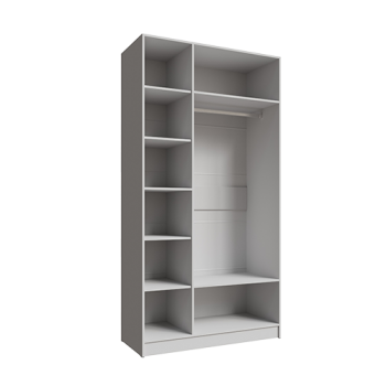 Шкаф Мадрид 1200 мм без зеркала белый (Текс) в Урае - uraj.mebel-e96.ru