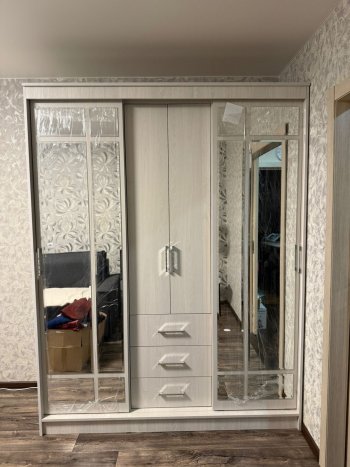 Шкаф-купе Маэстро 1700 мм (Ясень белый) (БТС) в Урае - uraj.mebel-e96.ru