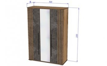 Шкаф 1500 мм 3х створчатый Марракеш (Лин) в Урае - uraj.mebel-e96.ru