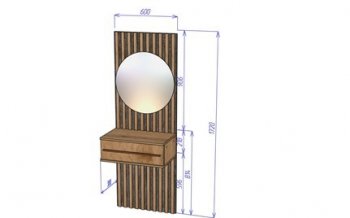 Секция с зеркалом Марракеш (Лин) в Урае - uraj.mebel-e96.ru