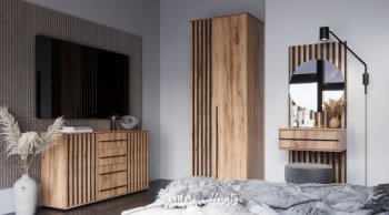 Секция с зеркалом Марракеш (Лин) в Урае - uraj.mebel-e96.ru