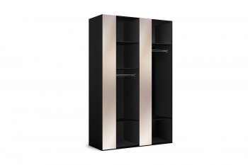 Шкаф 1400 мм 2дв.(вст.зерк.) Марсель (Кураж) в Урае - uraj.mebel-e96.ru