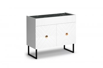 Спальный гарнитур Марсель модульный белый (Кураж) в Урае - uraj.mebel-e96.ru