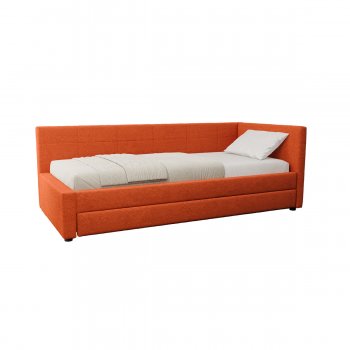 Кровать одинарная Марвэл террокотовая (Моби) в Урае - uraj.mebel-e96.ru