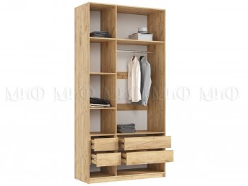 Шкаф 1200 мм Марвэл с доп. ящиками, крафт/грин (Миф) в Урае - uraj.mebel-e96.ru