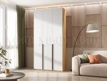 Шкаф 1200 мм Марвэл крафт/белый (Миф) в Урае - uraj.mebel-e96.ru
