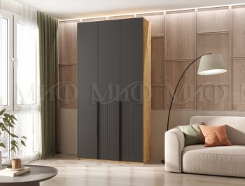 Шкаф 1200 мм Марвэл крафт/графит (Миф) в Урае - uraj.mebel-e96.ru