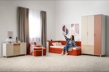Набор детской мебели Марвэл модульный, бел. (Моби) в Урае - uraj.mebel-e96.ru