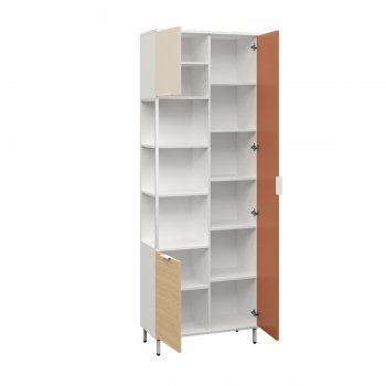 Шкаф комбинированный Марвэл 13.22 бел (Моби) в Урае - uraj.mebel-e96.ru