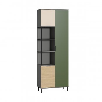Шкаф комбинированный Марвэл 13.22 сер (Моби) в Урае - uraj.mebel-e96.ru