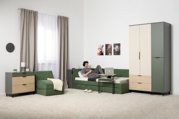 Набор детской мебели Марвэл модульный, сер. (Моби) в Урае - uraj.mebel-e96.ru