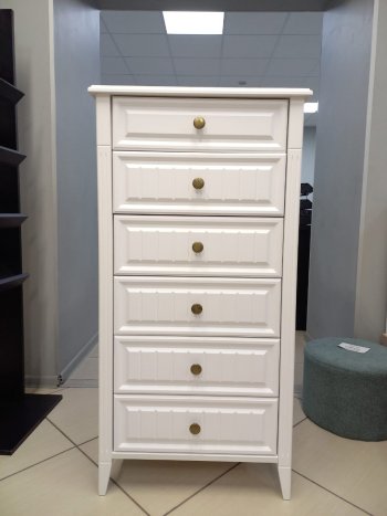 Комод 6 ящиков Мэгги (Белый) (БМ) в Урае - uraj.mebel-e96.ru