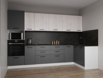 Угловой кухонный гарнитур Меренга 3200*1400 мм, МДФ Sanvut в Урае - uraj.mebel-e96.ru
