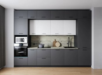 Кухонный гарнитур Меренга 3400 мм МДФ (Санвут) в Урае - uraj.mebel-e96.ru