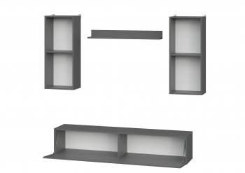 Стенка МГС-10 графит (СВ) в Урае - uraj.mebel-e96.ru