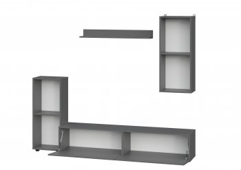 Стенка МГС-10 графит (СВ) в Урае - uraj.mebel-e96.ru