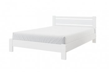 Кровать из массива Милс белый античный (БМ) в Урае - uraj.mebel-e96.ru