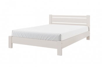 Кровать из массива Милс льняной (БМ) в Урае - uraj.mebel-e96.ru