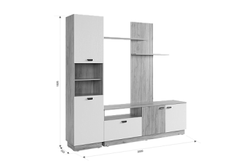 Стенка Моди К1 (Мебельсон) в Урае - uraj.mebel-e96.ru