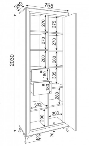 Библиотека Саванна М21 (Риннер) в Урае - uraj.mebel-e96.ru