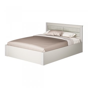 Кровать двуспальная Монако КР-16 кашемир (БТС) в Урае - uraj.mebel-e96.ru