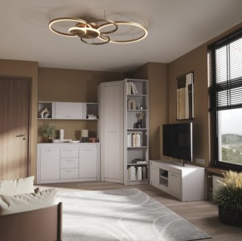 Стенка Монако Кашемир комп.1 (модульная) (БТС) в Урае - uraj.mebel-e96.ru