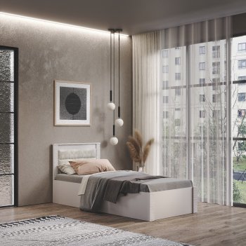 Кровать Монако КР-17 кашемир (БТС) в Урае - uraj.mebel-e96.ru | фото