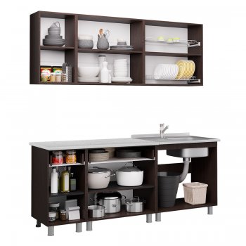 Кухонный гарнитур Монтана 2000 мм (БТС) в Урае - uraj.mebel-e96.ru