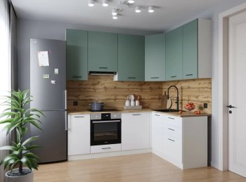 Угловой кухонный гарнитур Муссон 2200*1600 мм Sanvut в Урае - uraj.mebel-e96.ru