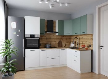 Угловой кухонный гарнитур Муссон 2400*1600 мм Sanvut в Урае - uraj.mebel-e96.ru