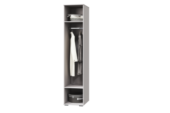 Шкаф для платья и белья 1дв. Наоми (МЛК) в Урае - uraj.mebel-e96.ru
