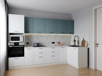 Угловой кухонный гарнитур Ниагара 3200*1400 мм МДФ/ЛДСП Sanvut в Урае - uraj.mebel-e96.ru