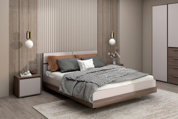 Спальный гарнитур Ника, модульный (Зарон) в Урае - uraj.mebel-e96.ru