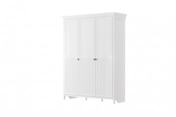 Шкаф распашной 1600 мм ШР-3 Никеа белый (БМ) в Урае - uraj.mebel-e96.ru