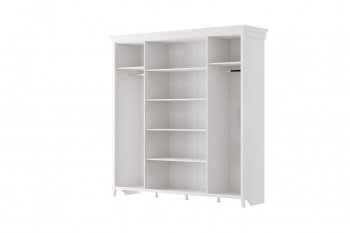 Шкаф распашной 2160 мм ШР-4 Никеа белый (БМ) в Урае - uraj.mebel-e96.ru
