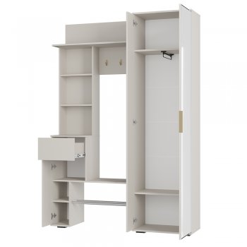 Прихожая Ницца ПР-04 Кашемир (БТС) в Урае - uraj.mebel-e96.ru