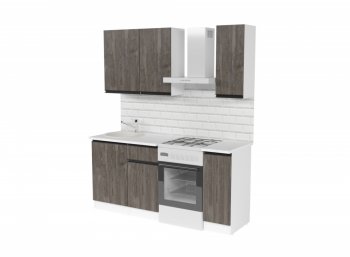 Кухонный гарнитур Ноктюрн лайт 1200 мм (Герда) в Урае - uraj.mebel-e96.ru