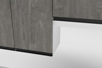 Кухонный гарнитур Ноктюрн мега прайм 1500х2700 мм (Герда) в Урае - uraj.mebel-e96.ru