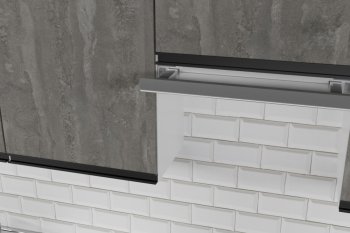Кухонный гарнитур Ноктюрн мега 2500 мм (Герда) в Урае - uraj.mebel-e96.ru