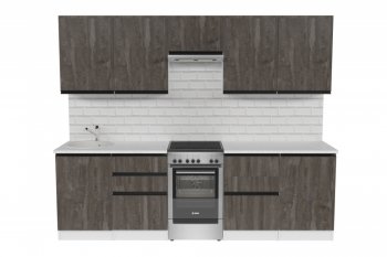 Кухонный гарнитур Ноктюрн мега 2500 мм (Герда) в Урае - uraj.mebel-e96.ru