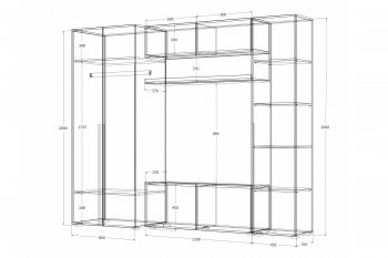 Стенка Норден (Зарон) в Урае - uraj.mebel-e96.ru