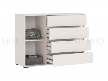 Комод 1 дверь 4 ящика (1200) Норд, кашемир (Миф) в Урае - uraj.mebel-e96.ru