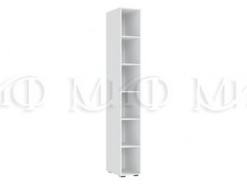Пенал открытый Норд белый (Миф) в Урае - uraj.mebel-e96.ru