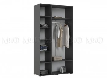 Шкаф 1200 мм 3-х ств. Норд графит/изумруд (Миф) в Урае - uraj.mebel-e96.ru